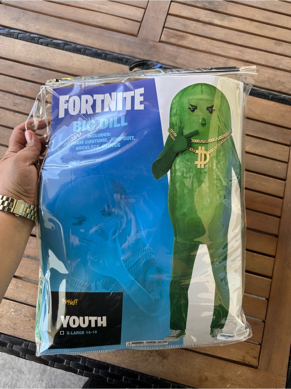 Spirit Youth Costume Pack - Bright Blue Packaging